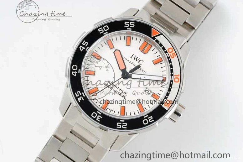 MIROTIME 0319 BestValue Aquatimer Automatic SS RSF 1:1 Best Edition White Orange Dial on SS Bracelet A 7072